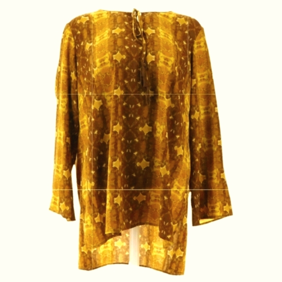 NwoT Linea Louis Dell'Olio Mustard Color Blouse - Picture 1 of 5